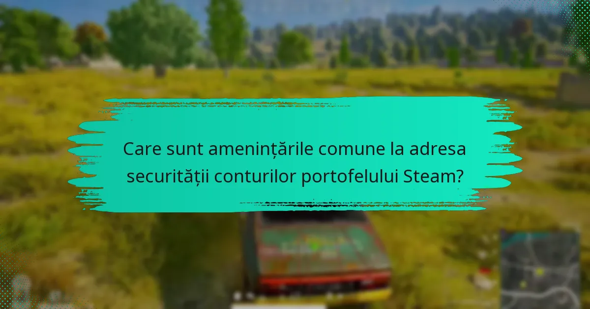 Care sunt amenințările comune la adresa securității conturilor portofelului Steam?