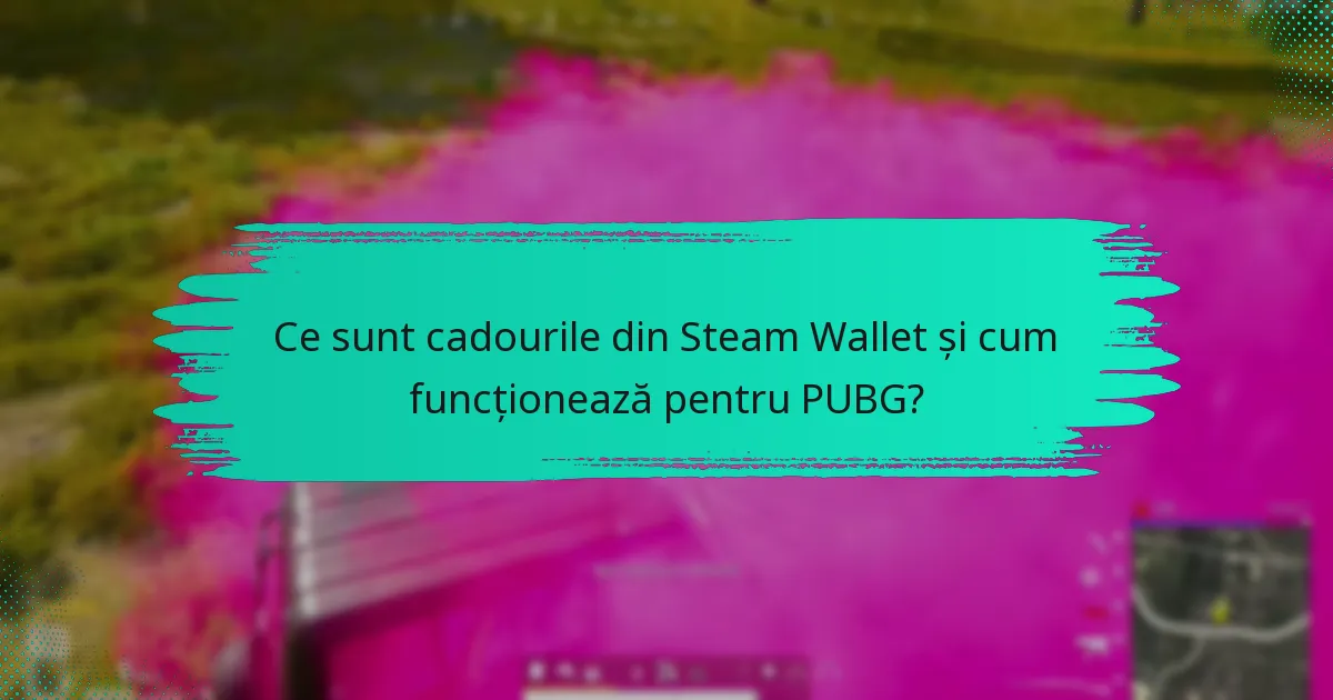 Cum primesc cadouri din Steam Wallet pentru PUBG?